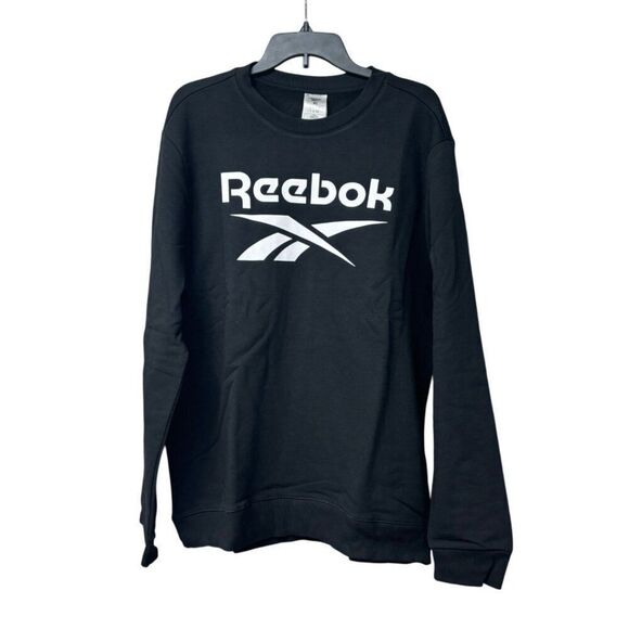Reebok Men's Identity Big Logo Crew in Black, Sz. XL - Picture 3 of 8